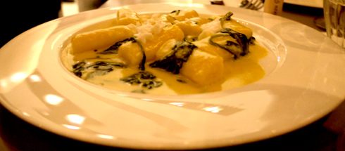 Gnocchi and Spinach with “Hameiri” Cheese 